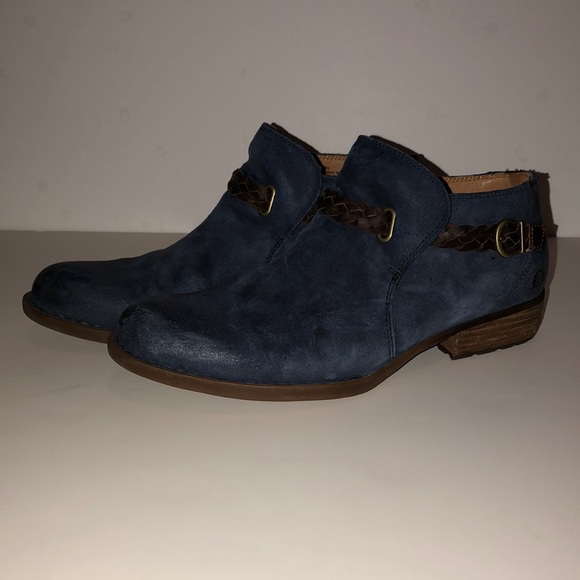 BORN Sylvia Blue Ankle Boots - Picture 2 of 5